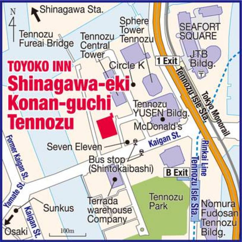 Toyoko Inn Tokyo Shinagawa-eki Konan-guchi Tennozu